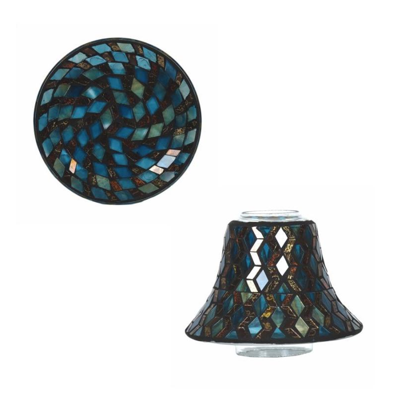 Mosaïque - Tricot métallisé - bougies cadeaux soins du corps