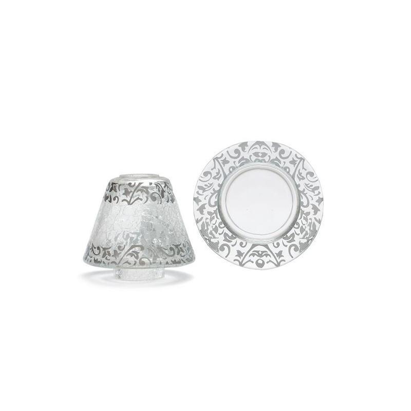 Craquelé Argenté - bougies cadeaux soins du corps