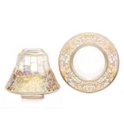 Craquelé Doré et Nacré - bougies cadeaux soins du corps