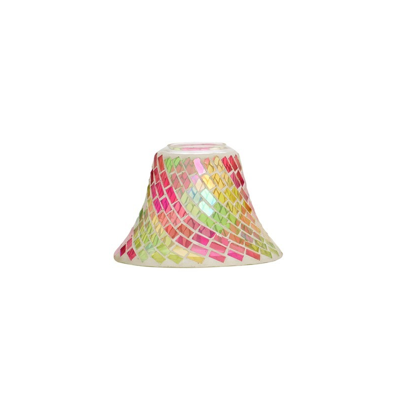 Mosaïque Rose et Vert - bougies cadeaux soins du corps