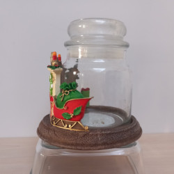 Cheminée de Noël - bougies cadeaux soins du corps