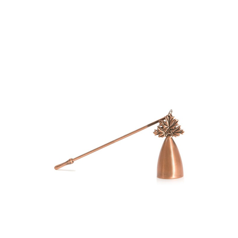 Eteignoir - Feuilles - Bronze - bougies cadeaux soins du corps