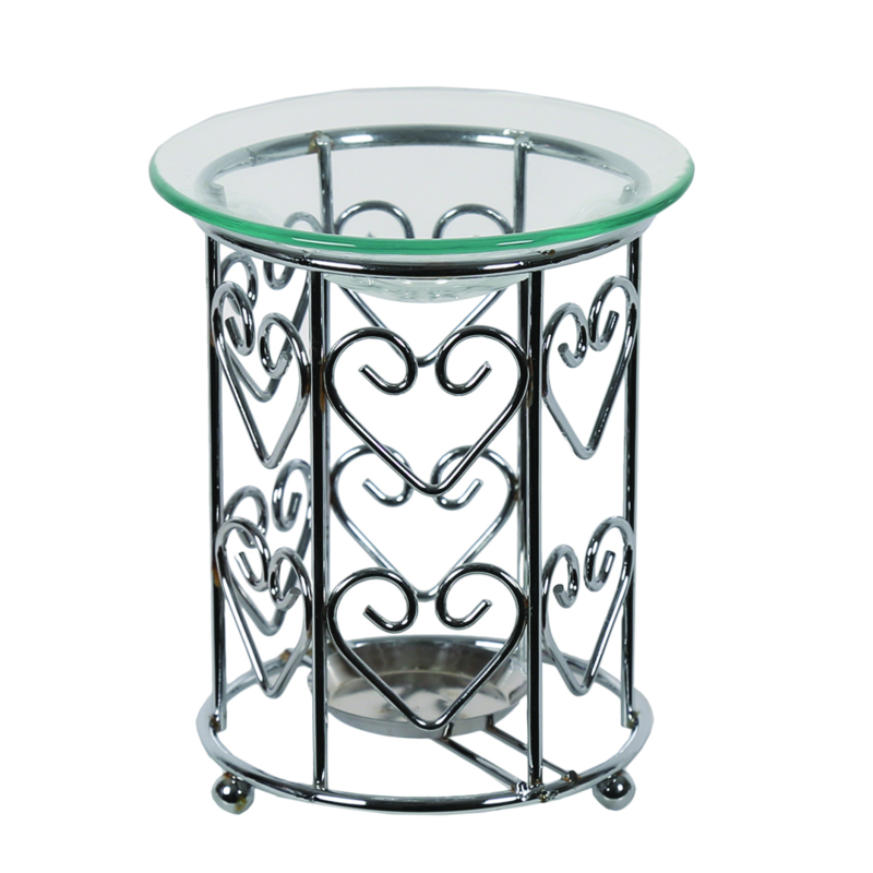 Brûle Parfum - Coeur en Cylindre - bougies cadeaux soins du corps