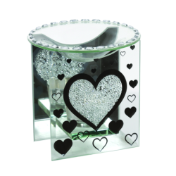 Brûle Parfum - coeur en Verre - bougies cadeaux soins du corps