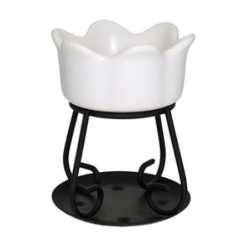 Fleur - Blanc - bougies cadeaux soins du corps