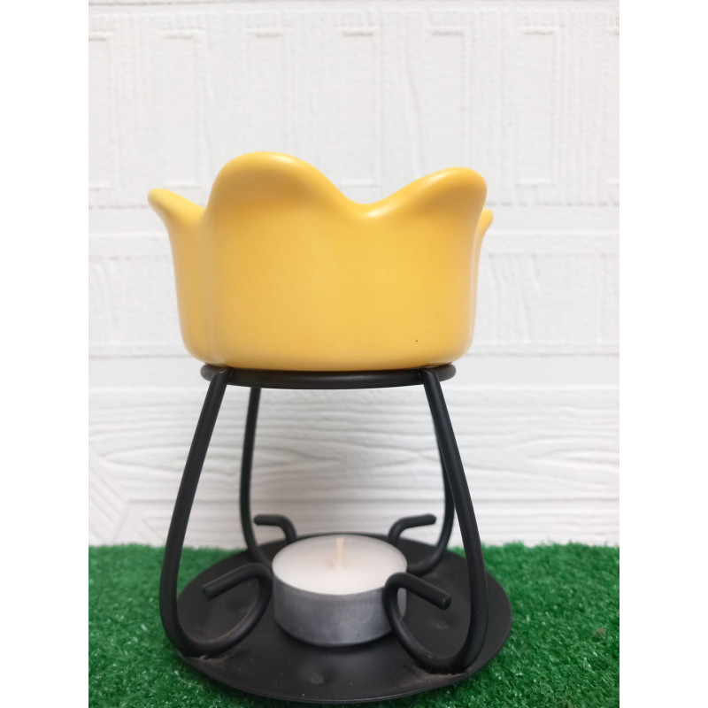 Fleur - Jaune - bougies cadeaux soins du corps