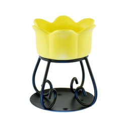 Fleur - Jaune - bougies cadeaux soins du corps