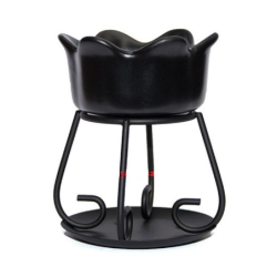 Fleur - Noir - bougies cadeaux soins du corps