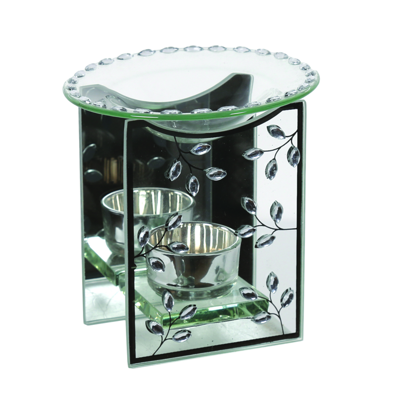 Brûle Parfum - Feuilles en Verre - bougies cadeaux soins du corps