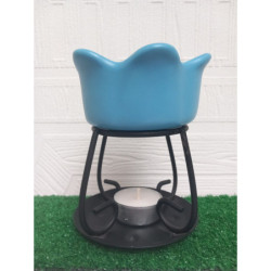 Brûle Parfum Petal Bowl Bleu  Cire Fondante