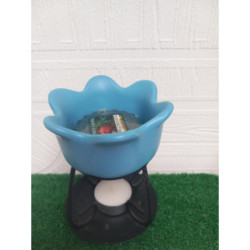 Brûle Parfum Petal Bowl Bleu  Cire Fondante