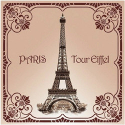Rose - Tour  Eiffel 1900