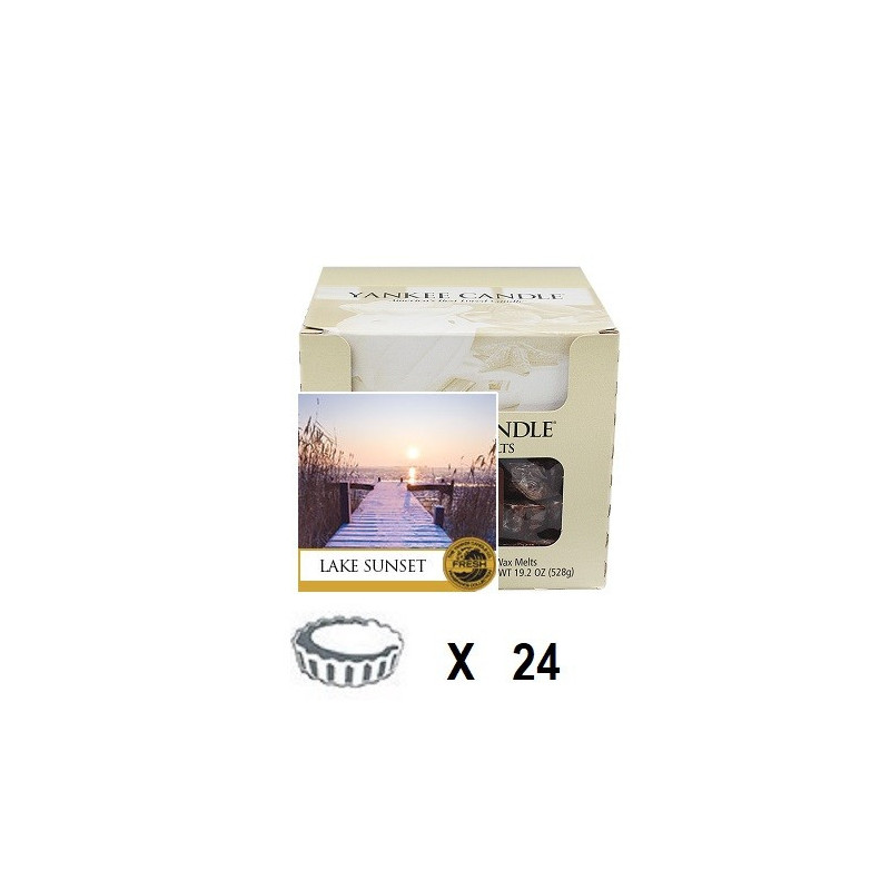 Couché de Soleil au Bord du Lac  x 24