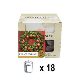 Couronne de Pommes Rouges (Red Apple Wreath) x 18