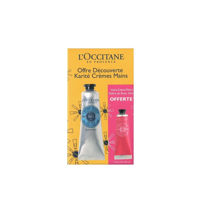 Karité et Rose Pack Découverte Crème Mains - Occitane