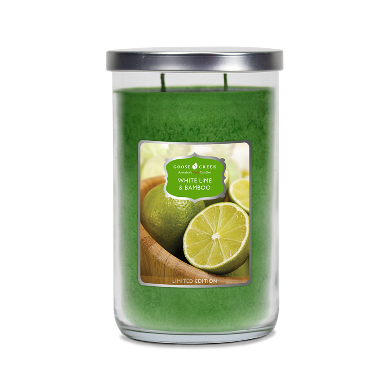 Bambou et Citron Vert / White Lime & Bamboo - bougies cadeaux soins...