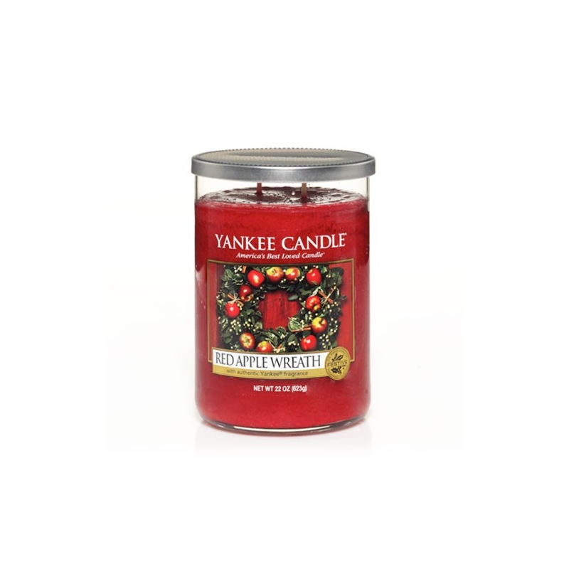 Couronne de Pommes Rouges (Red Apple Wreath) - bougies cadeaux soin...