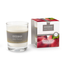 Pêches de vigne - bougies cadeaux soins du corps